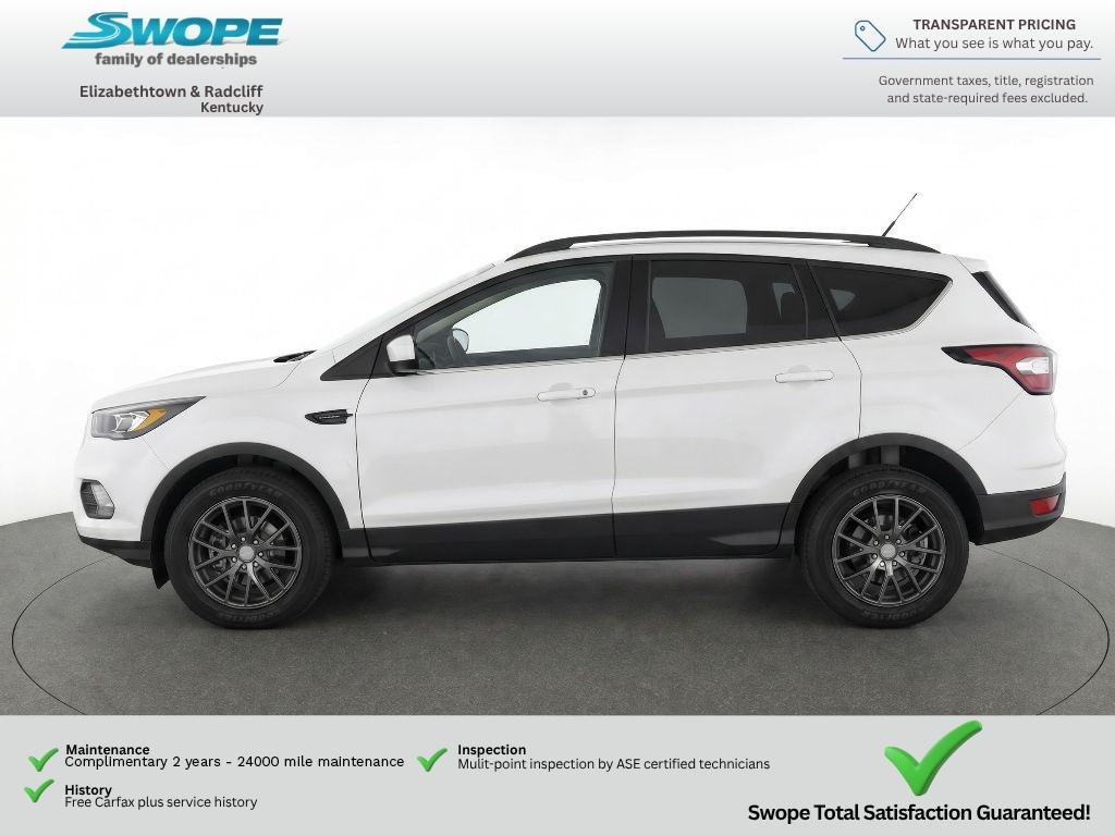 Used 2018 White Platinum Metallic Tri-Coat Ford SEL image 6
