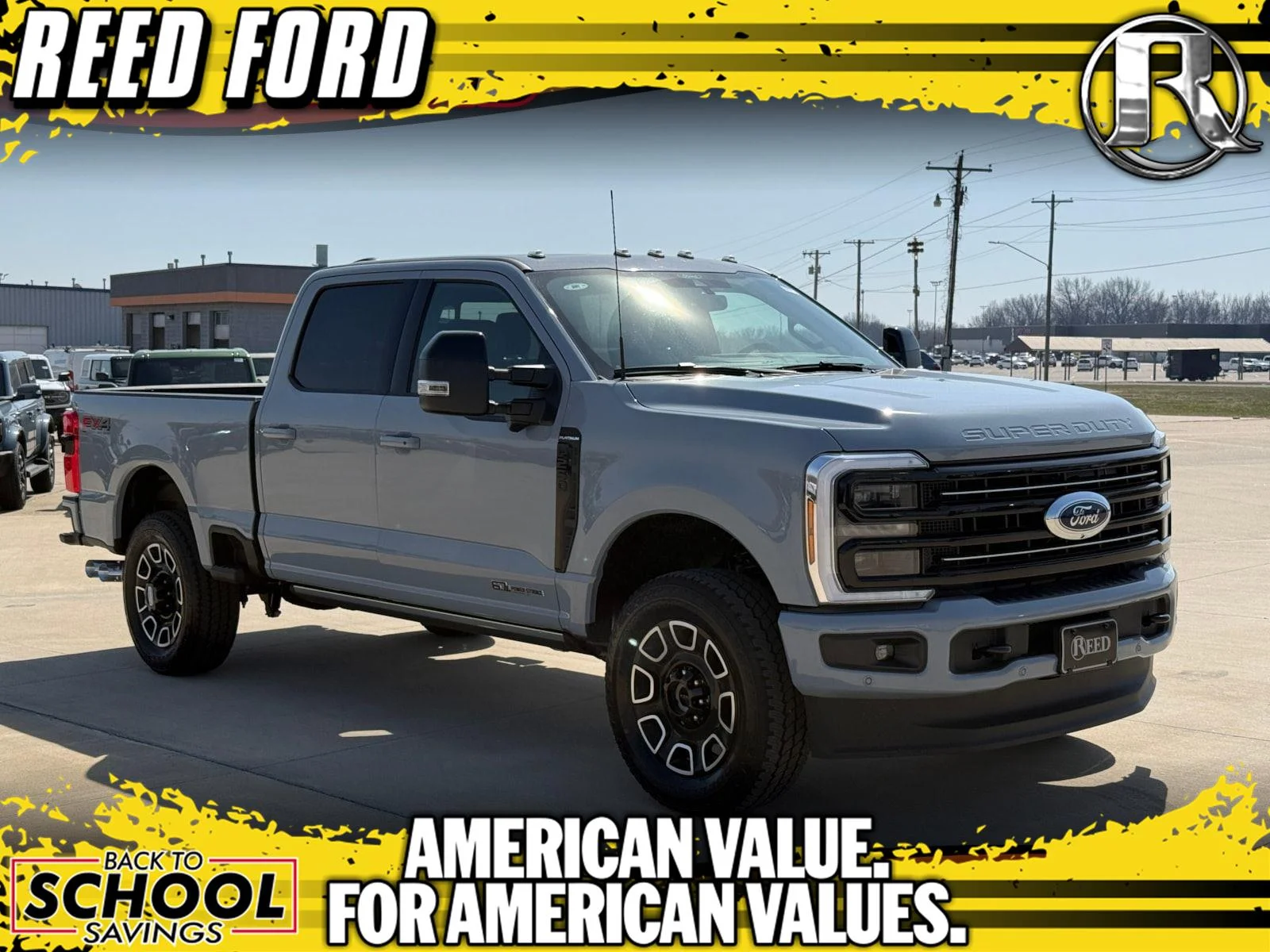 New 2026 Glacier Gray Metallic Tri-Coat Ford F-250® Platinum® image 1