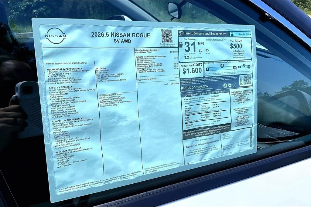 New 2026 White Nissan SV image 13