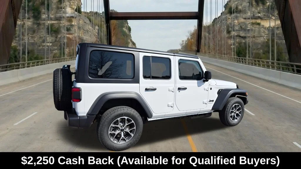 New 2026 Bright White Clear-Coat Exterior Paint Jeep Sport S image 11