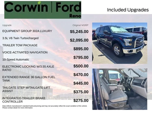 Used 2017 Blue Ford XLT image 8