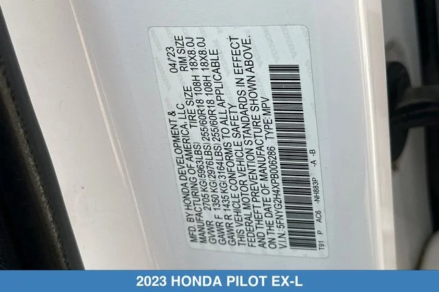 2023 Honda Pilot EX-L - Photo 34