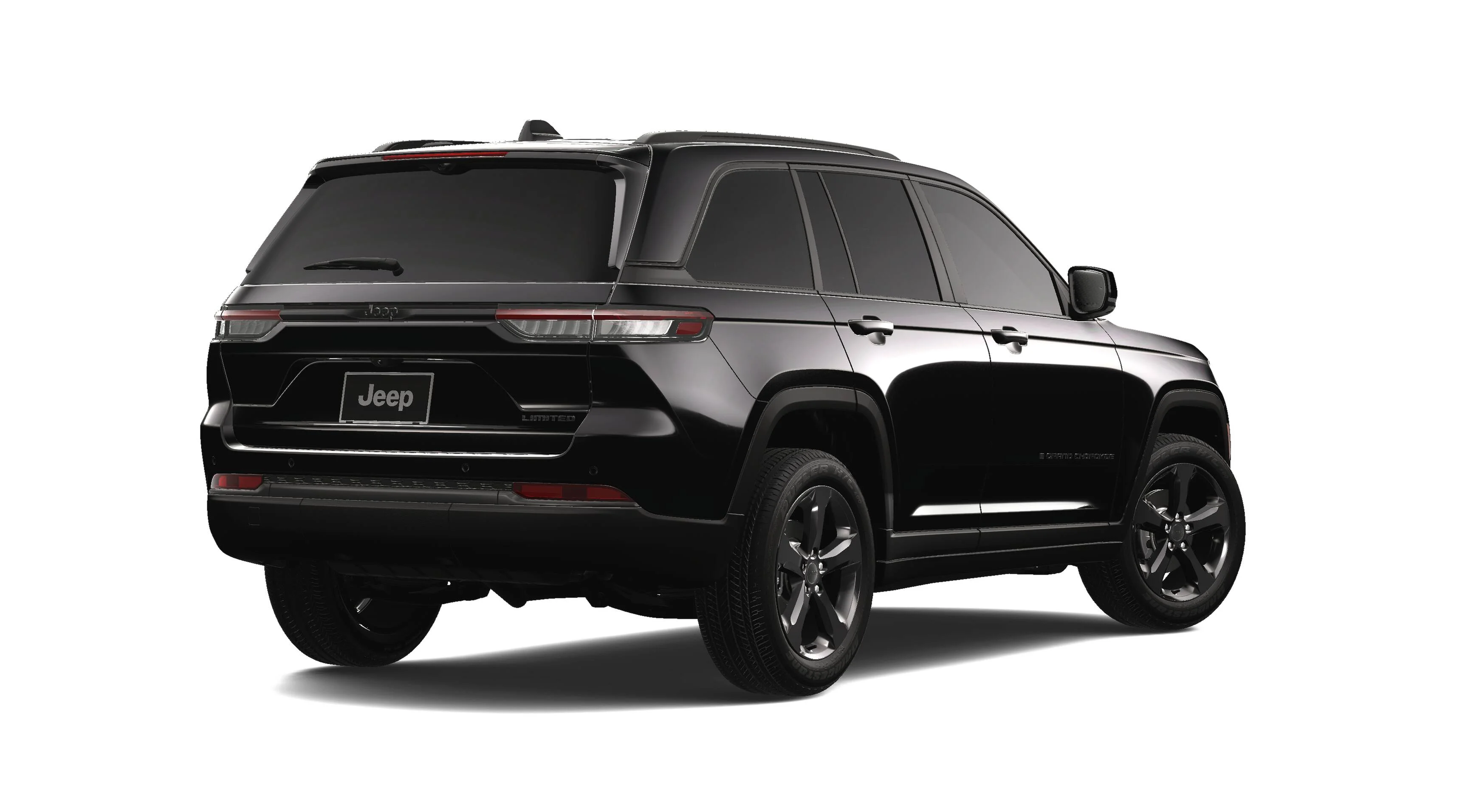 New 2025 Diamond Black Crystal Pearl-Coat Exterior Paint Jeep Limited image 2