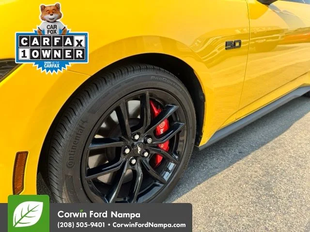 Used 2024 Yellow Ford GT Premium image 7