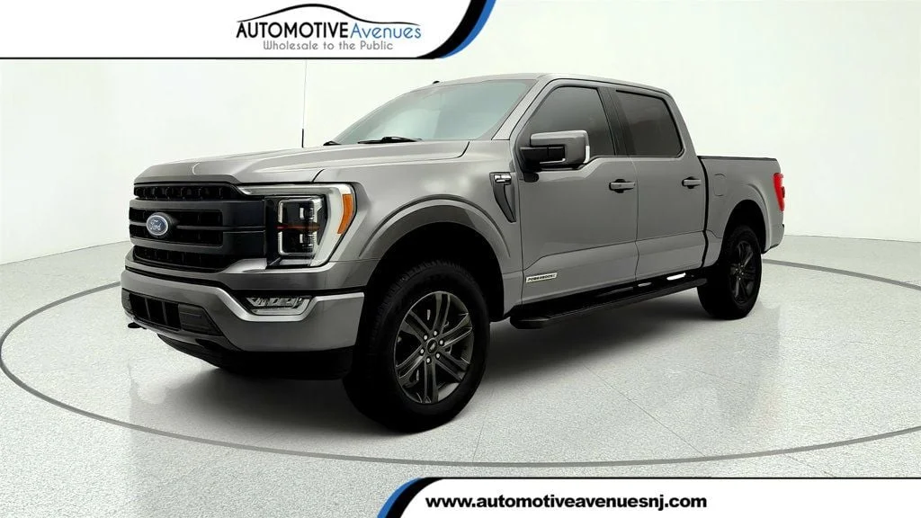 Used 2021 Carbonized Gray Metallic Ford LARIAT 4WD SuperCrew 5