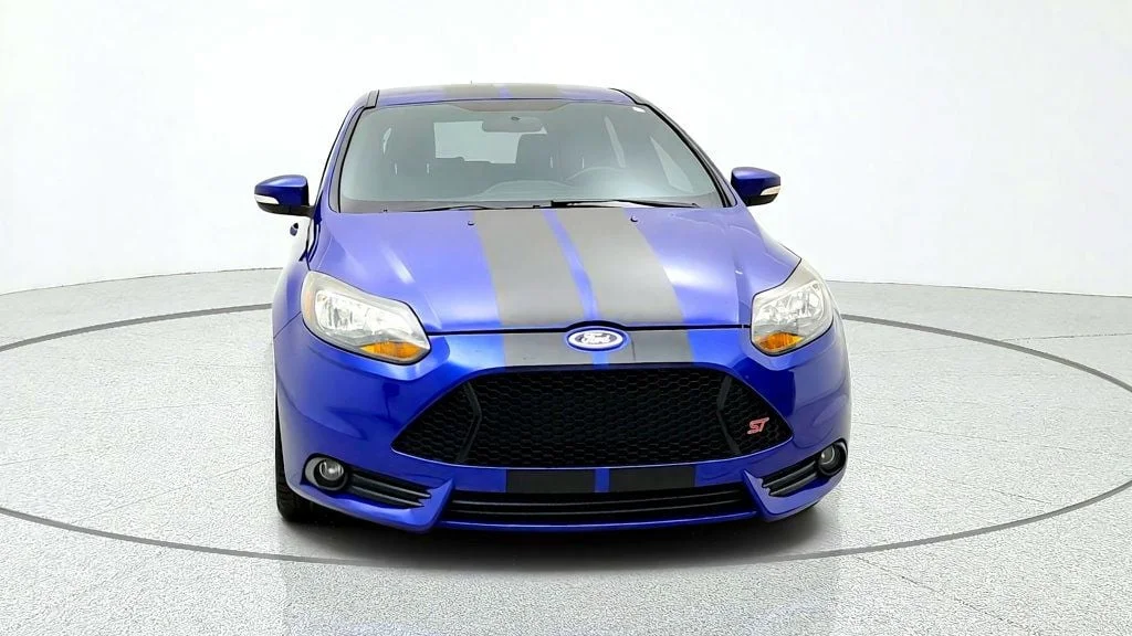 Used 2014 Performance Blue Ford ST Hatchback w/ ST2 Equipment Group & RECARO Sport Seats image 2