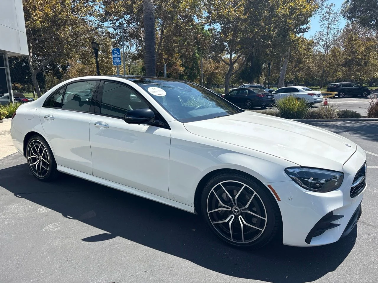 Certified Used 2022 White Mercedes-Benz E 350 AMG® w/Night Package image 3