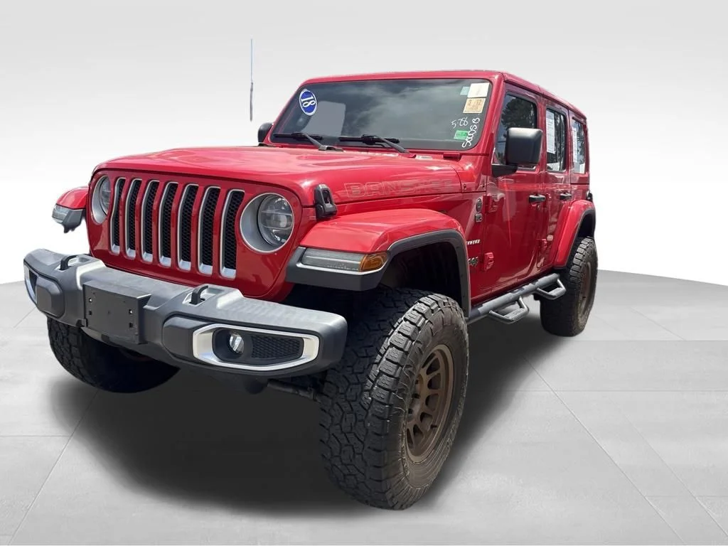 Used 2018 Red Jeep Unlimited Sahara image 2
