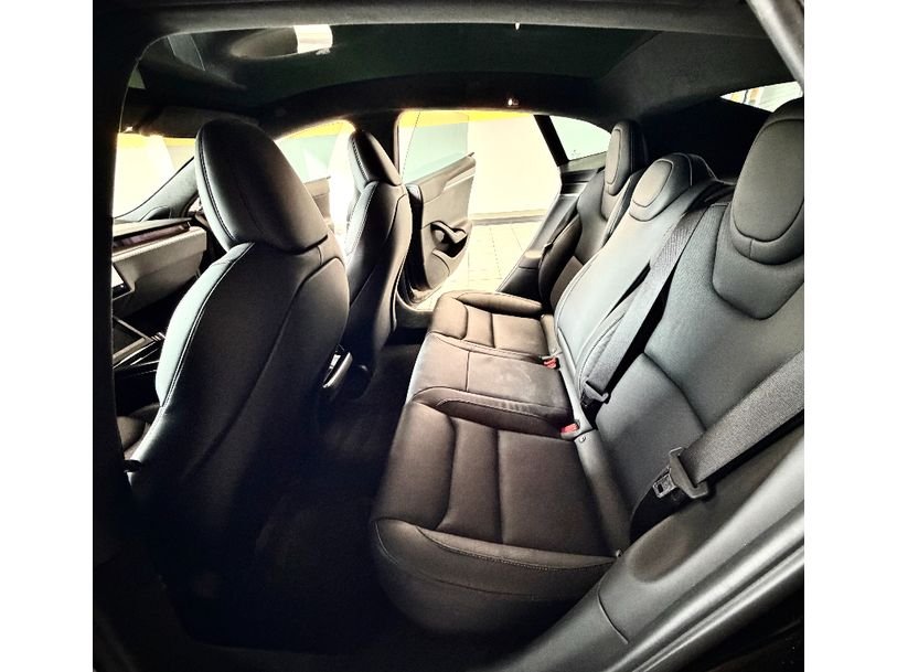 Used 2022 Solid Black Tesla Plaid image 14