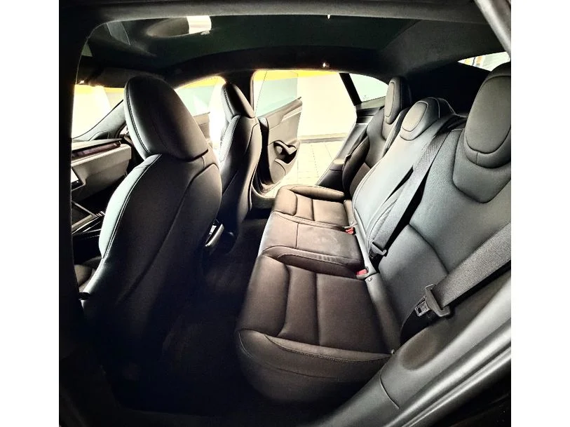 Used 2022 Solid Black Tesla Plaid image 14