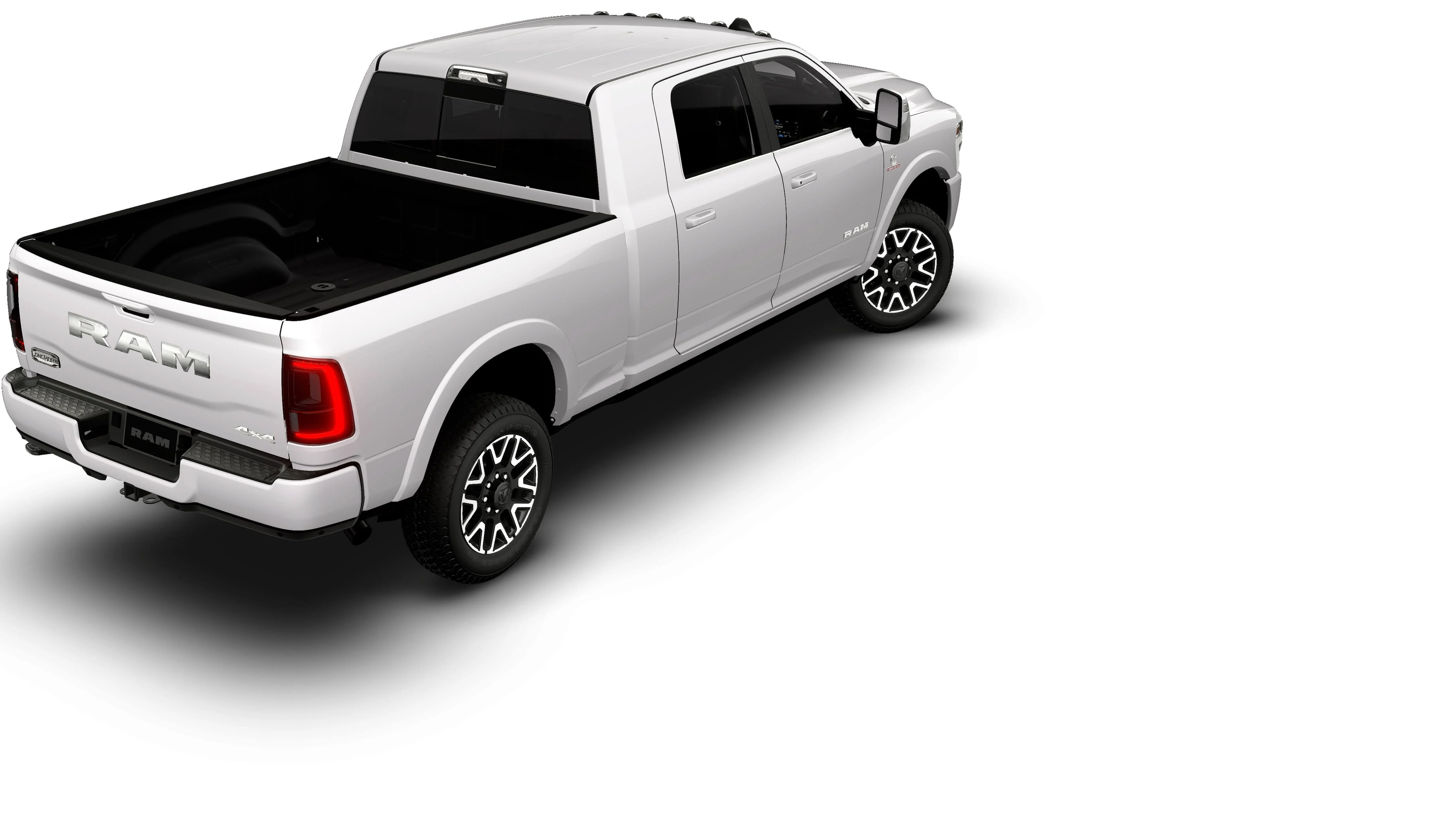 New 2026 Bright White Clear-Coat Exterior Paint RAM Limited Longhorn image 2