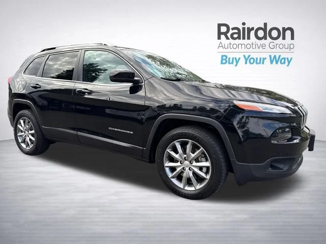 Used 2018 Diamond Black Crystal Pearlcoat Jeep Limited image 1