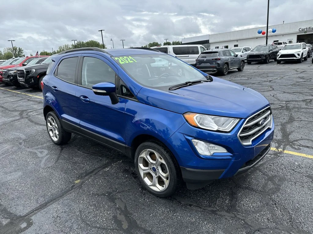 Used 2021 Ford EcoSport SE with VIN MAJ6S3GL2MC455089 for sale in Valparaiso, IN