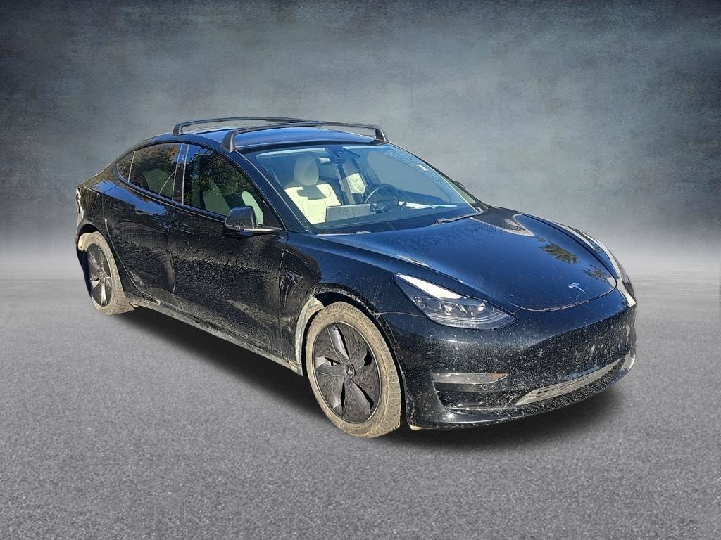 Used 2021 Solid Black Tesla Standard Range Plus image 2