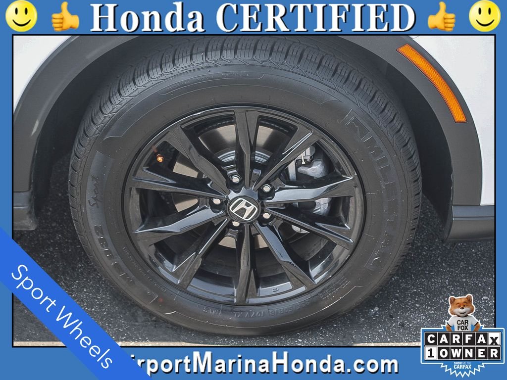 Certified Used 2024 Platinum White Pearl Honda HYBRID 2WD SPORT-L image 16