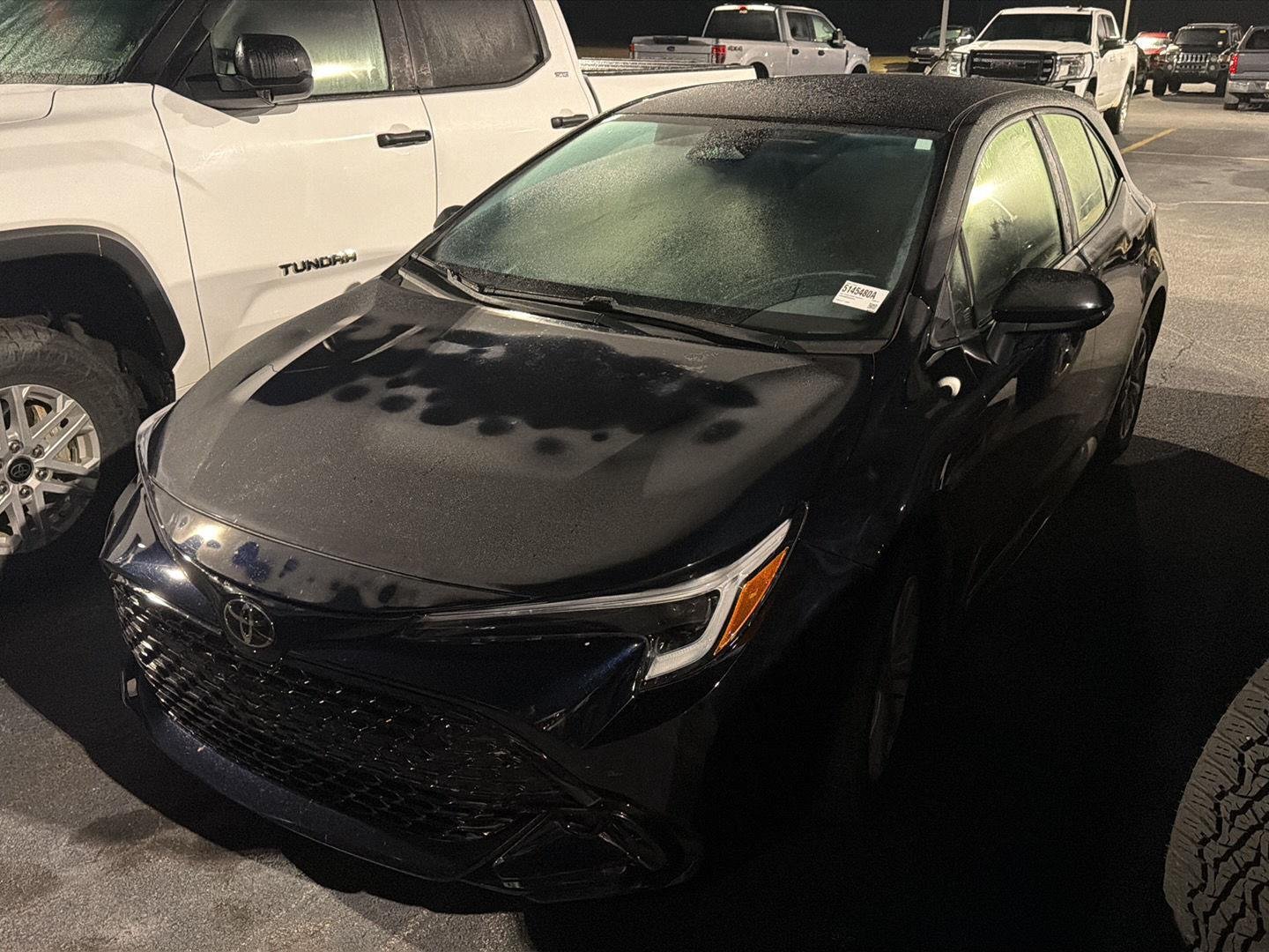 Certified Used 2025 Midnight Black Metallic Toyota SE image 2