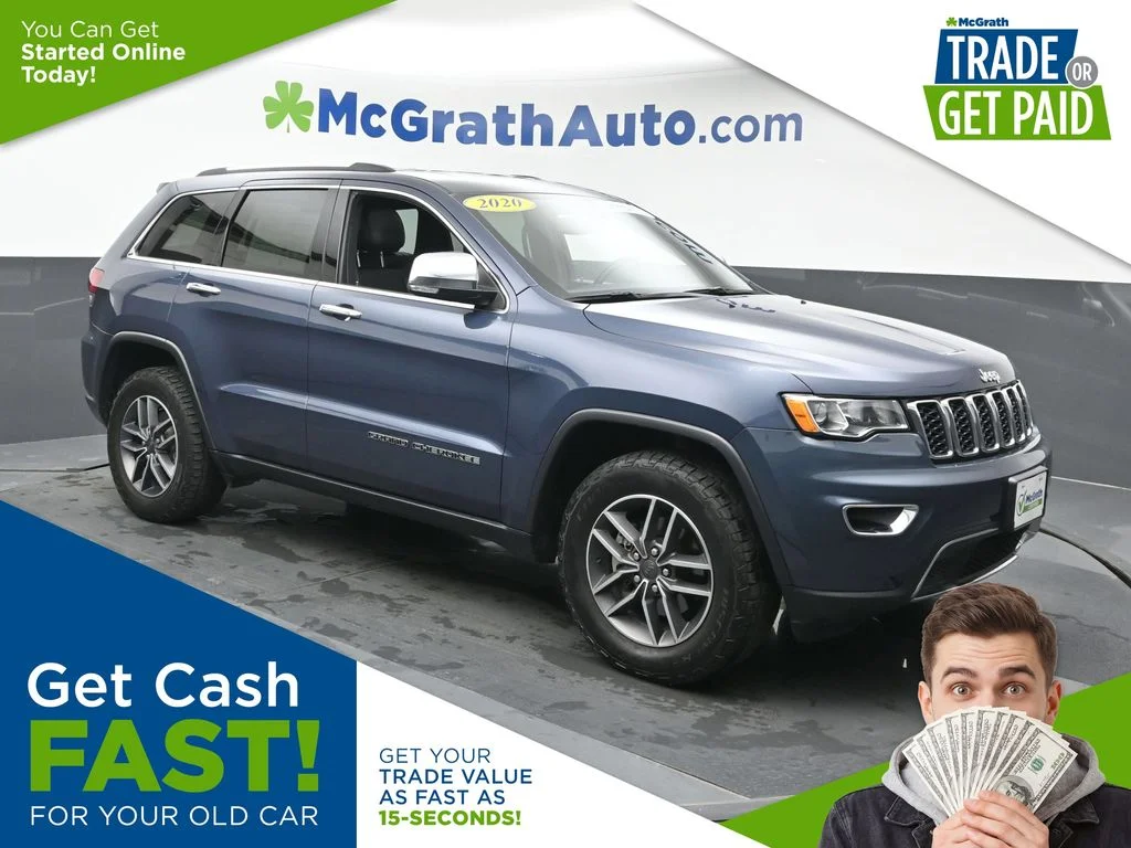 Used 2020 Blue Jeep Limited image 1