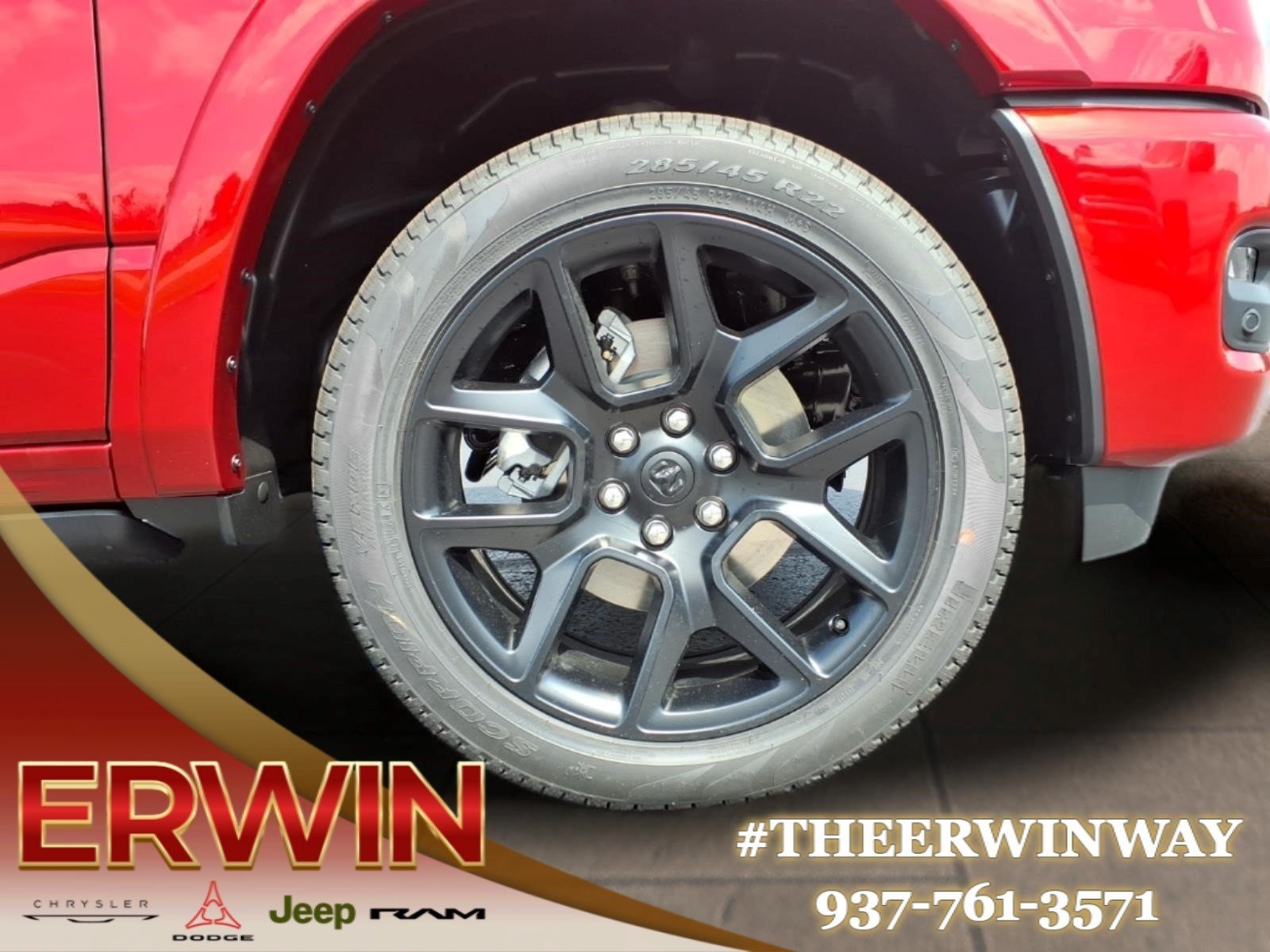 New 2027 Molten Red Pearl-Coat Exterior Paint RAM Laramie image 7