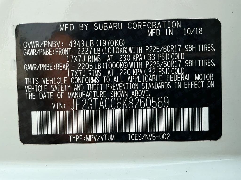 Used 2019 White Subaru 2.0i Premium image 24