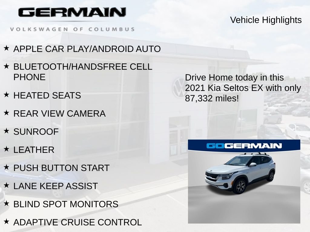 Used 2021 Snow White Pearl Kia EX image 5
