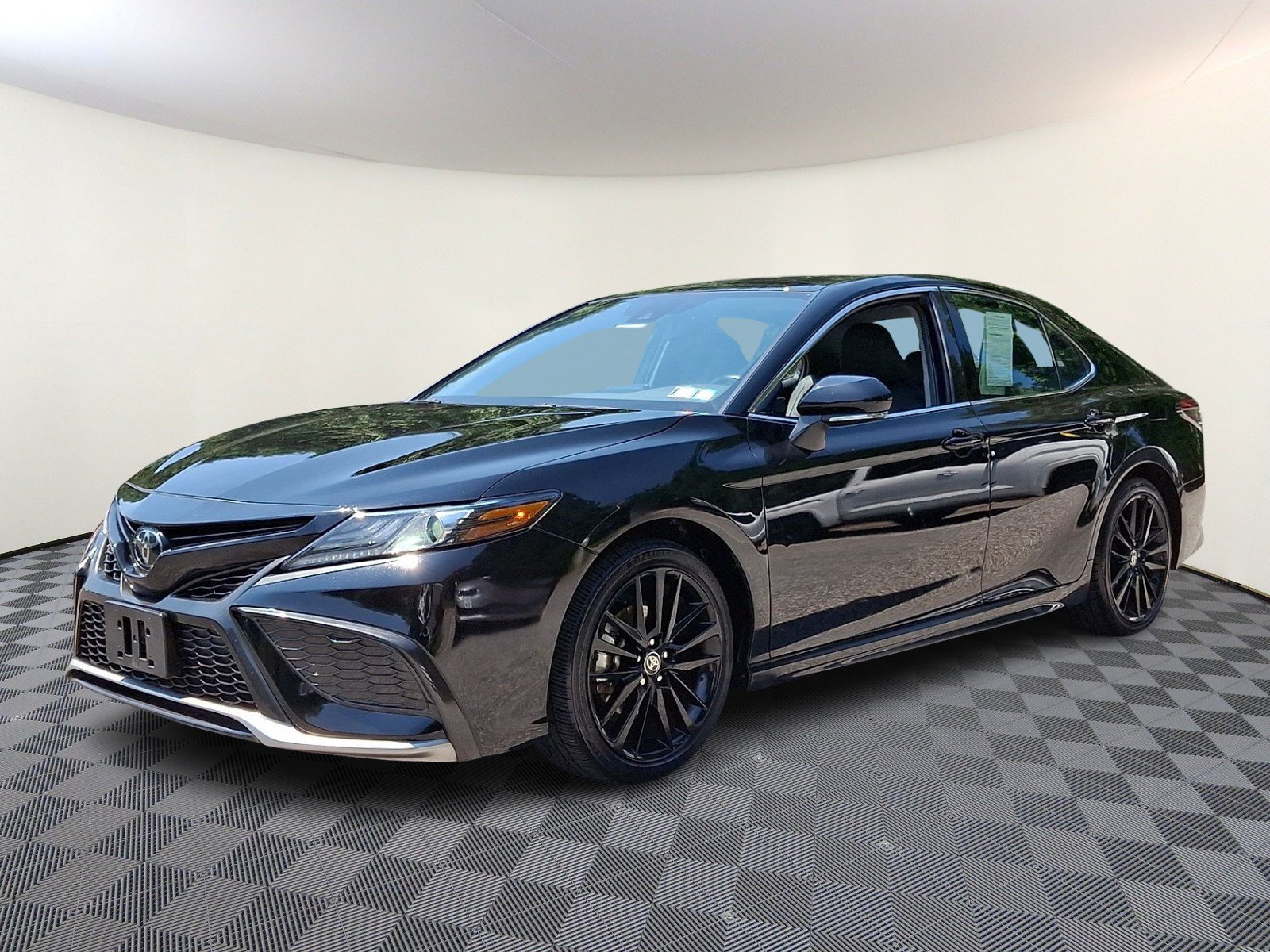 Used 2024 Midnight Black Metallic   218 Toyota XSE image 2