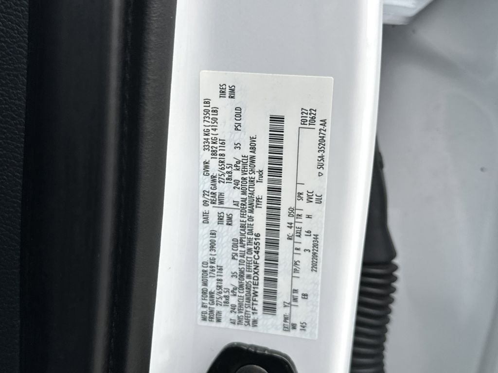 Used 2022 White Ford Lariat image 39