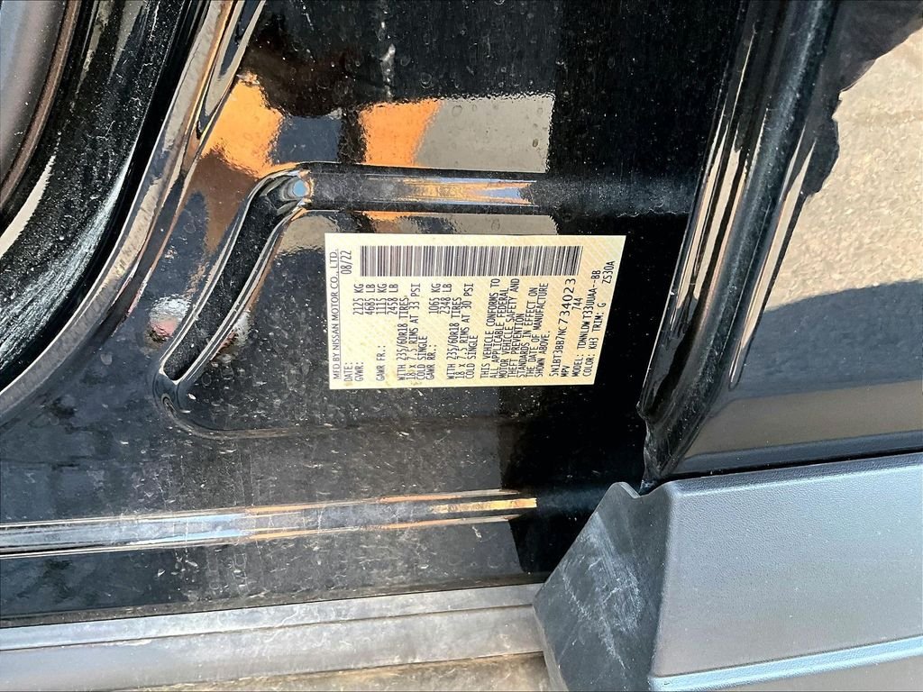 Used 2022 Black Nissan SV image 9