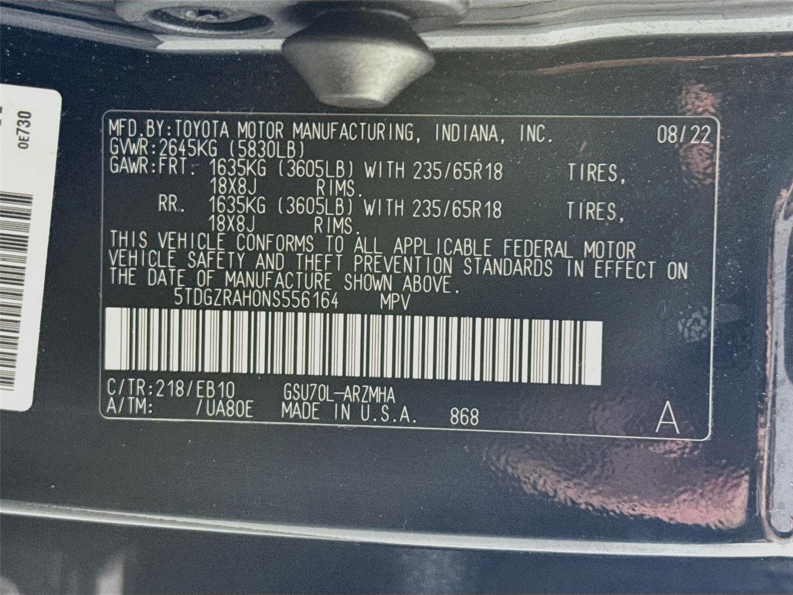 Used 2022 Midnight Black Metallic Toyota XLE image 33