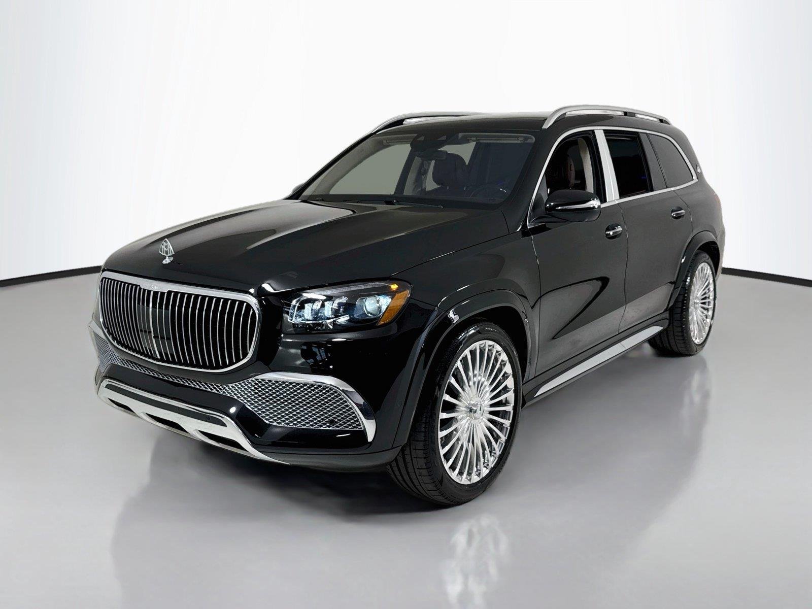 Used 2021 Obsidian Black Metallic Mercedes-Benz Maybach GLS 600 | One Owner | Executive Seating image 54