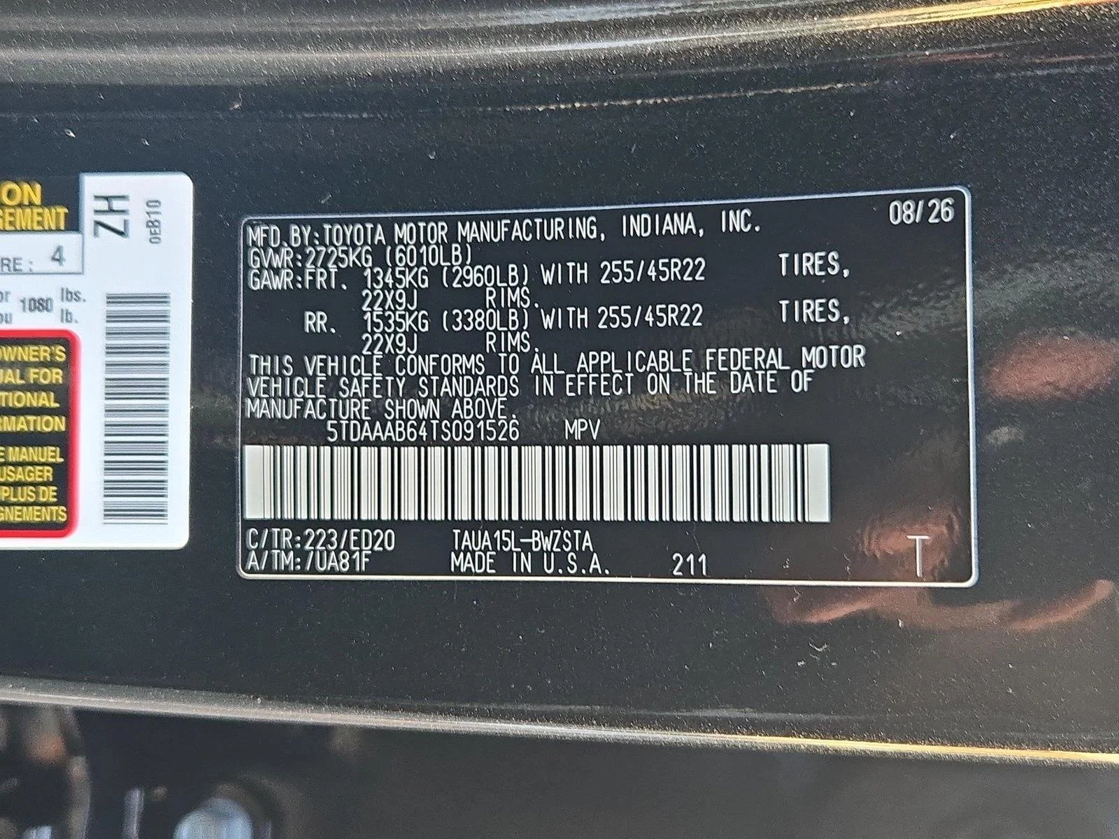 New 2026 Caviar Lexus  350 F SPORT HANDLING AWD image 17