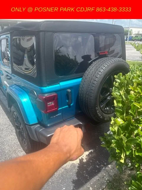 Used 2024 Blue Jeep Sahara 4xe image 6