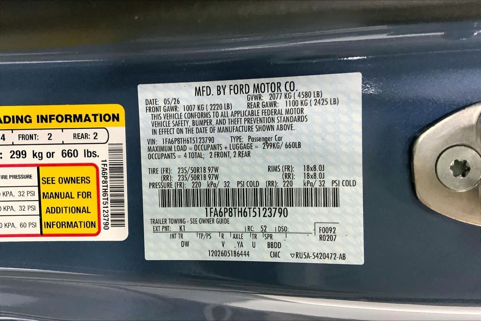 New 2026 Vapor Blue Metallic Ford EcoBoost® Fastback image 20