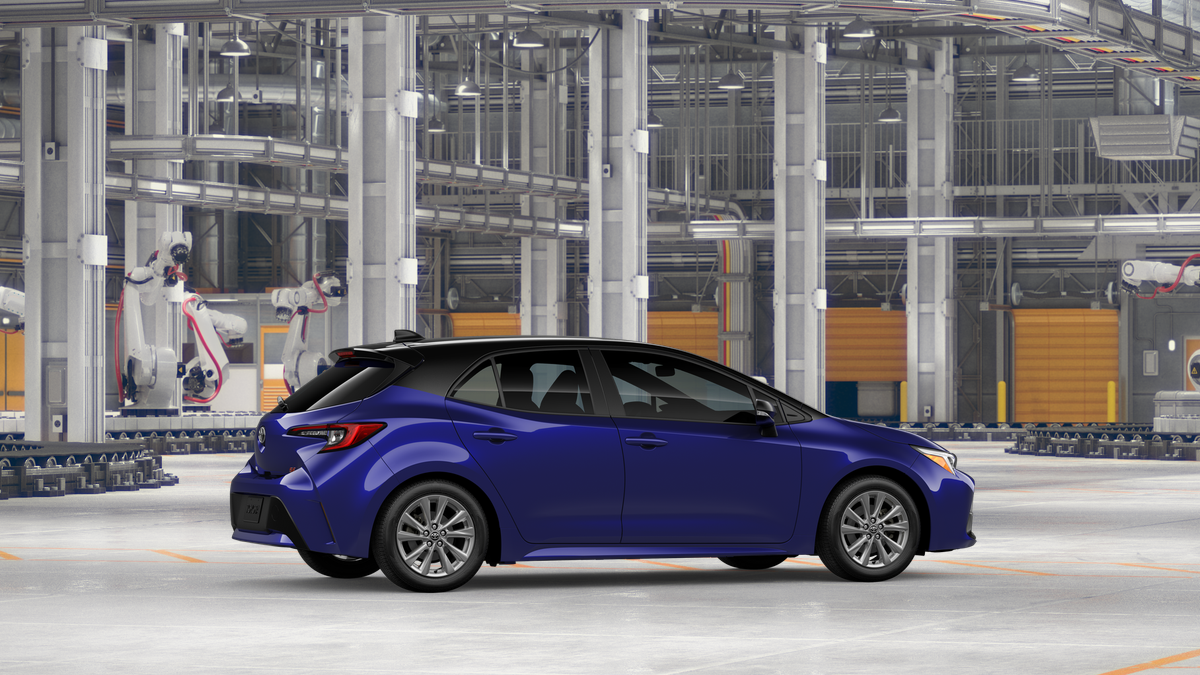 New 2026 Blue Crush Metallic with Midnight Black Metallic roof Toyota SE image 11