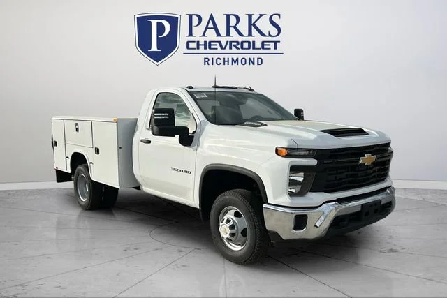 New 2025 Summit White Chevrolet Work Truck image 1