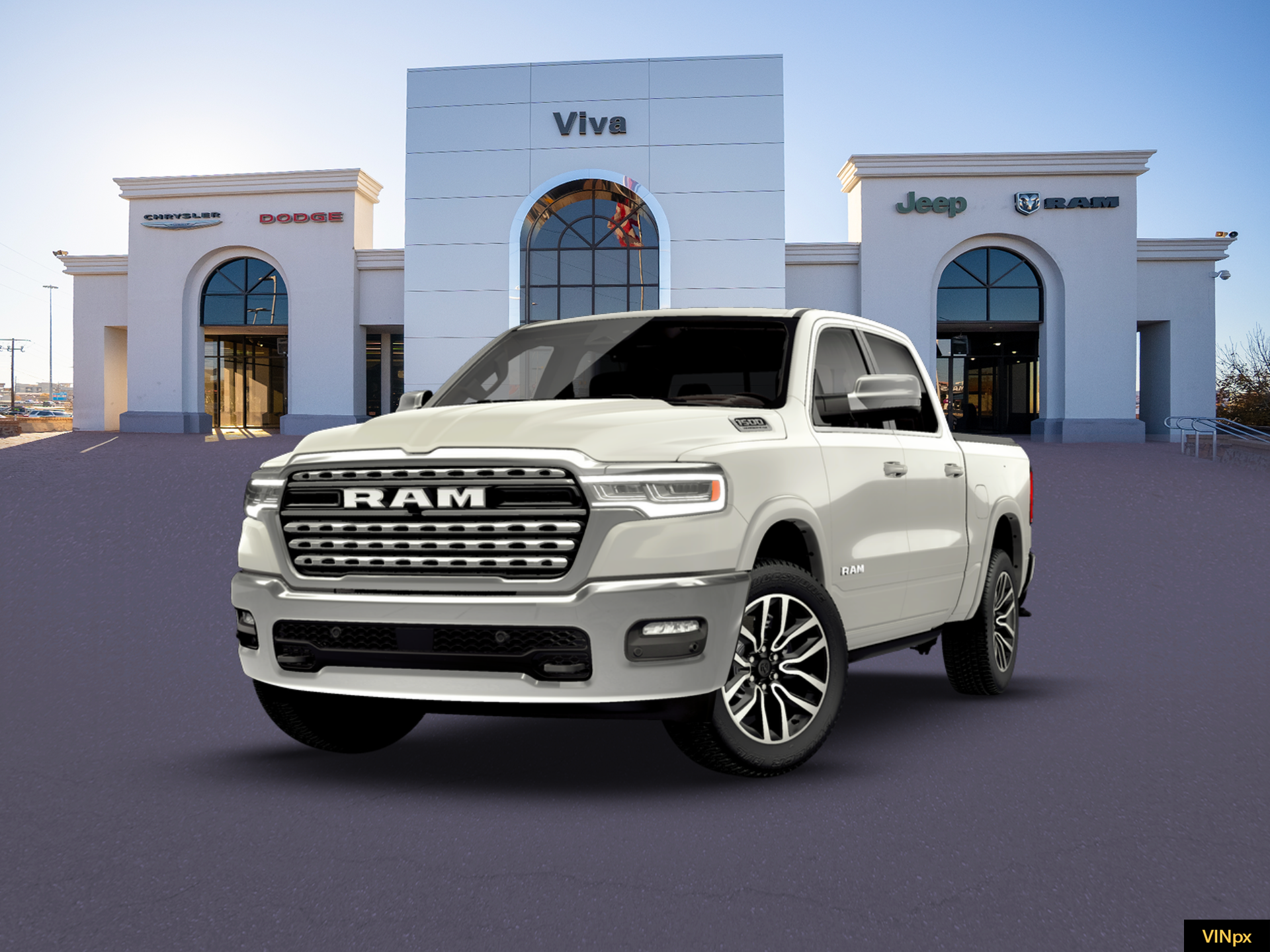 New 2026 Ivory White Tri-Coat Pearlcoat RAM Limited image 1