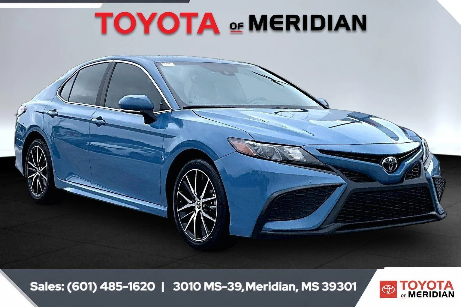 Used 2024 Cavalry Blue Toyota SE image 1