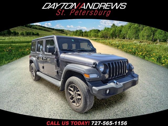 Used 2024 Gray Jeep Sport S image 1