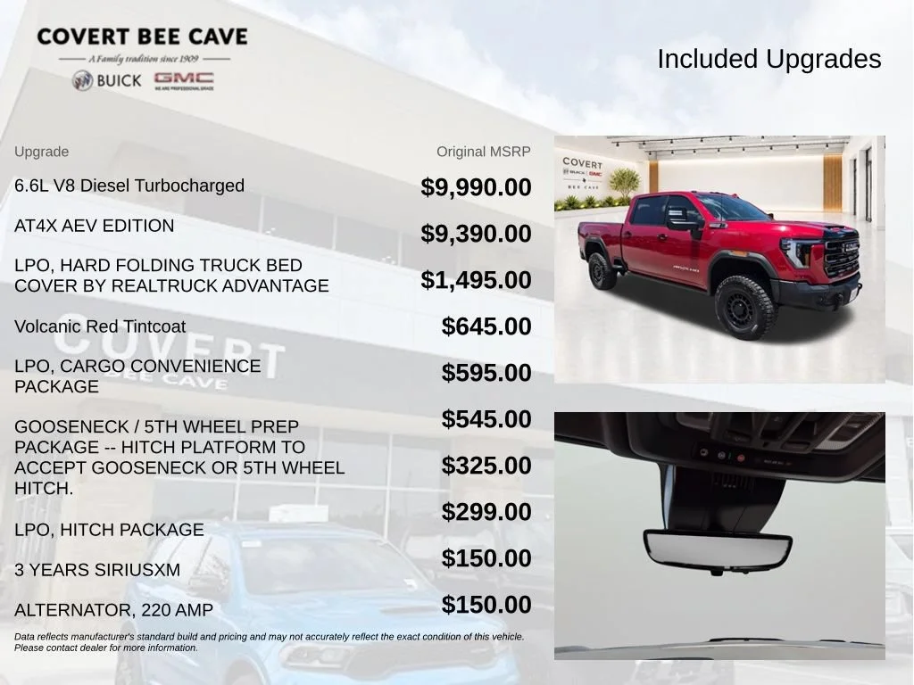 Used 2025 Volcanic Red Tintcoat GMC AT4X image 7
