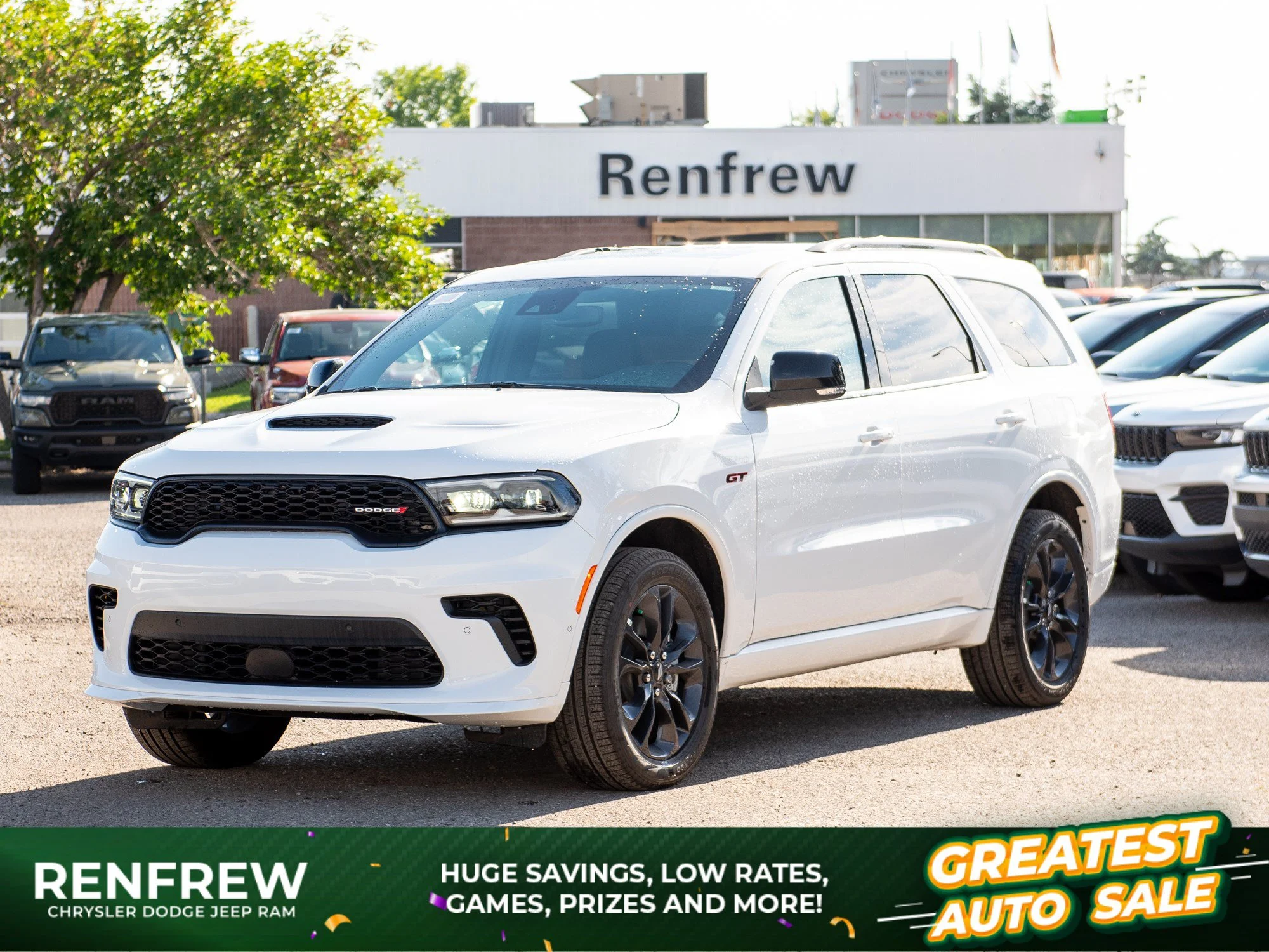 New 2026 White Dodge GT Plus* AWD, Blacktop Redline Pkg, Sunroof, Nav, Remote Start image 1