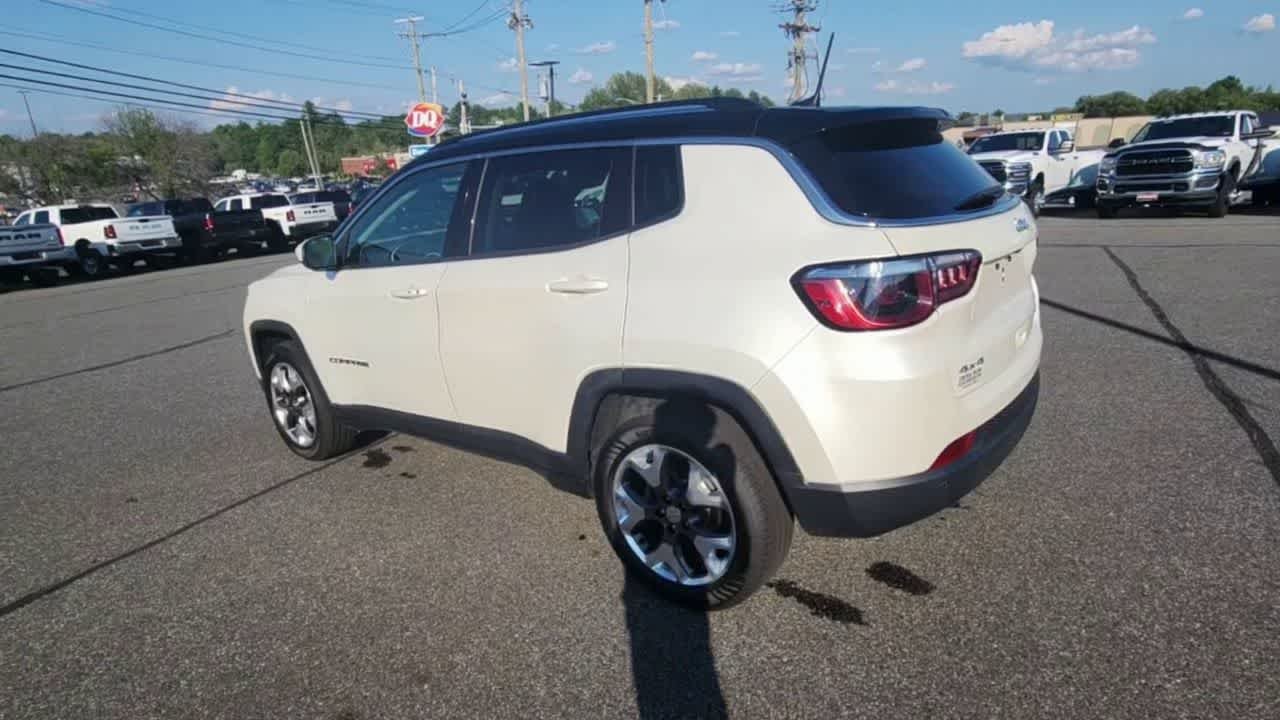 Used 2021 Pearl White Tri-Coat Jeep Limited image 6