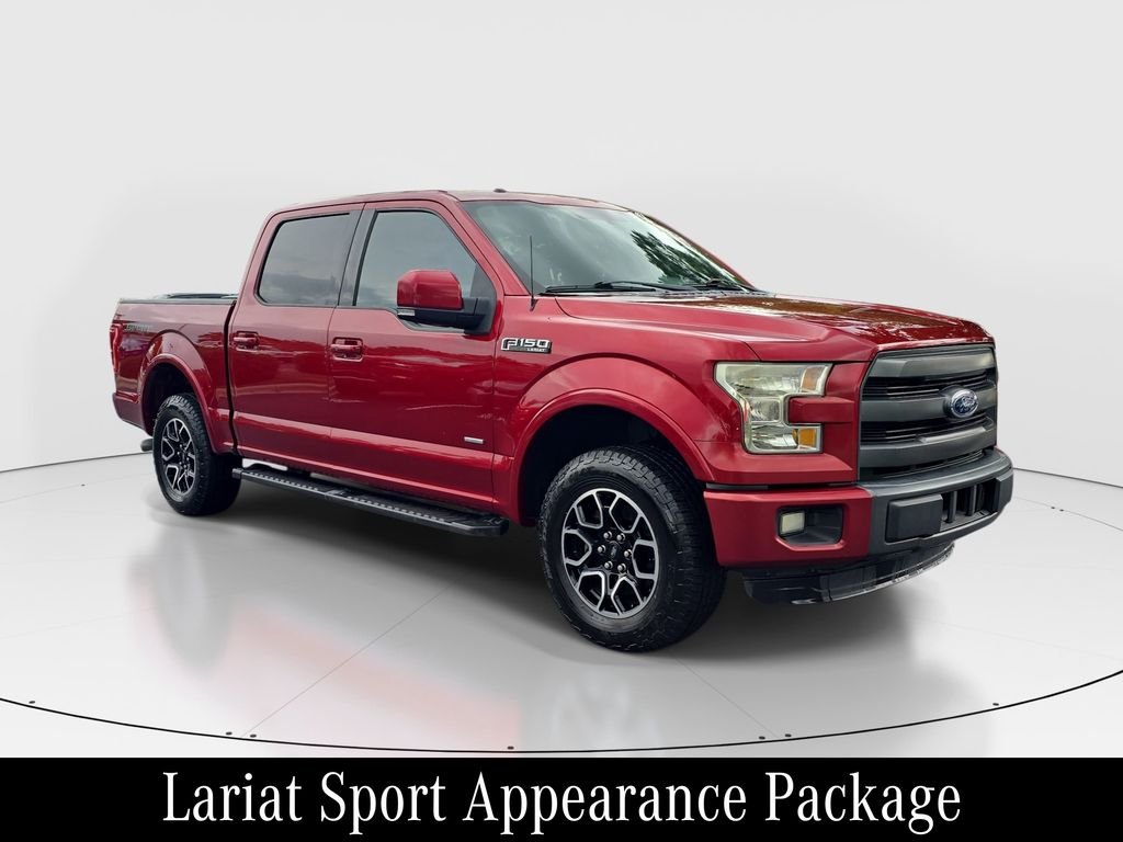 Used 2015 Red Ford Lariat image 3