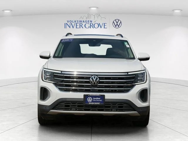 Certified 2026 Volkswagen Atlas SE w/Tech with VIN 1V2KN2CA7TC513855 for sale in Inver Grove Heights, Minnesota