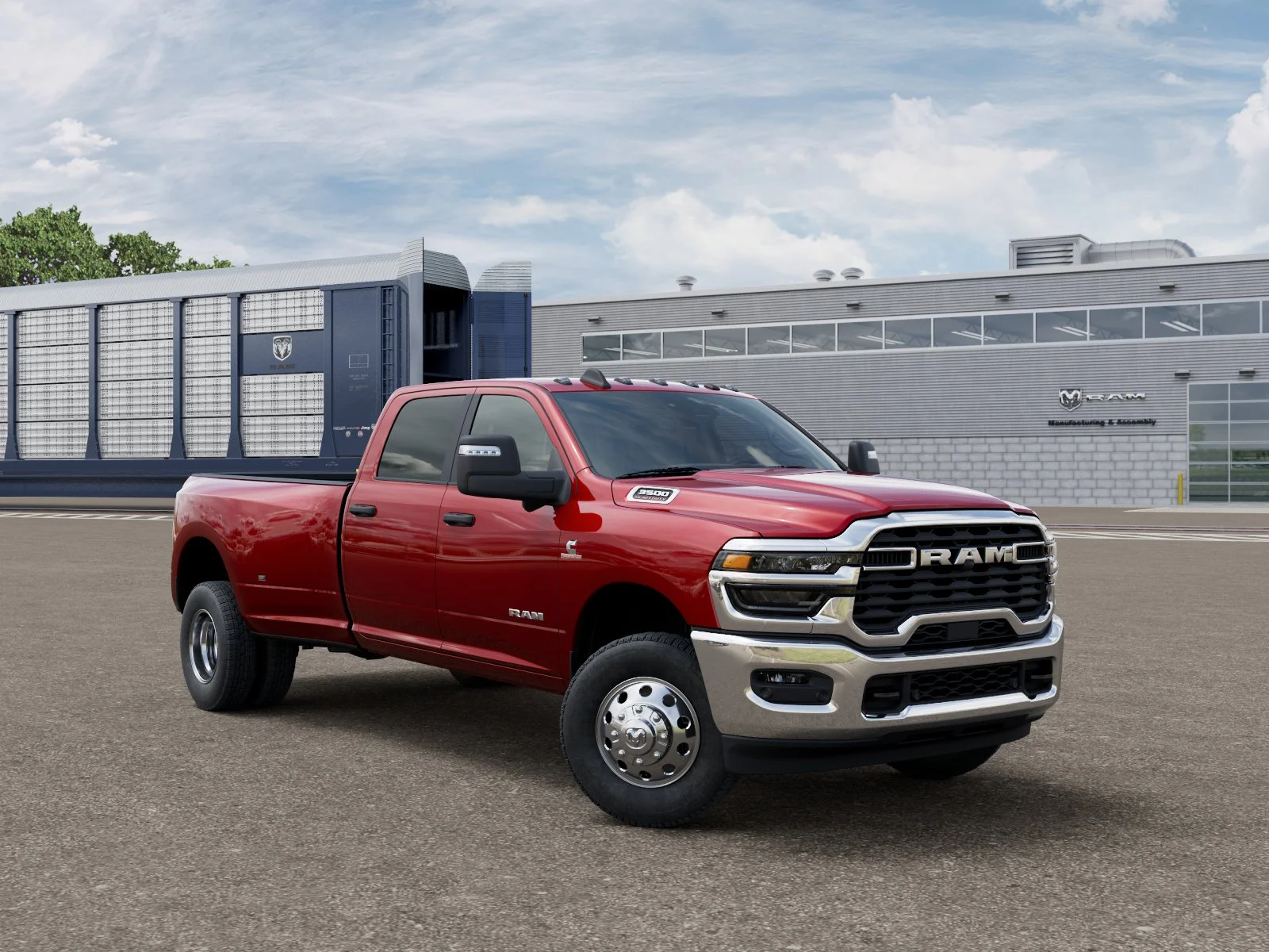 New 2026 Molten Red Pearl-Coat Exterior Paint RAM Big Horn image 5