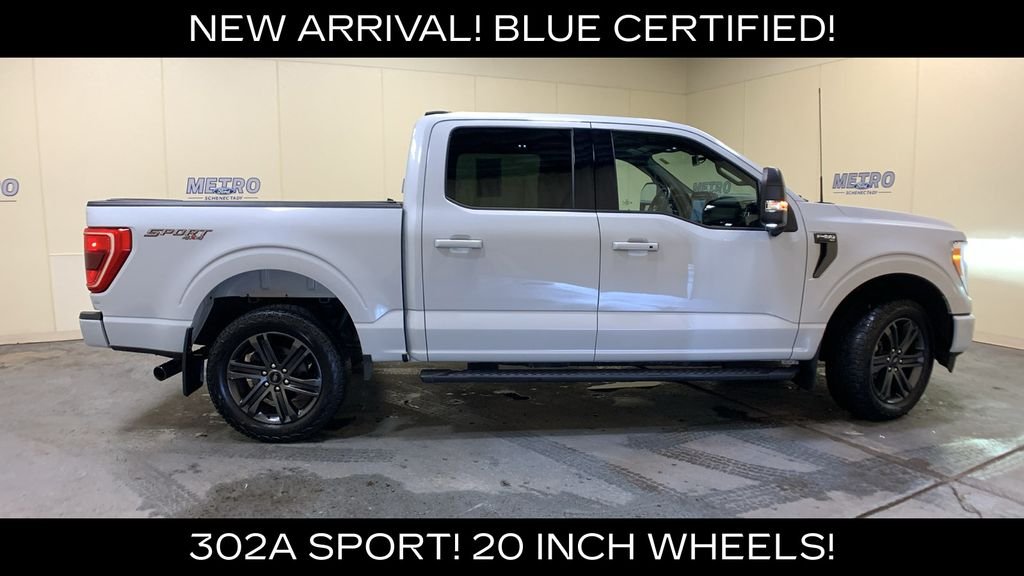 Certified Used 2022 White Metallic Ford XLT image 2
