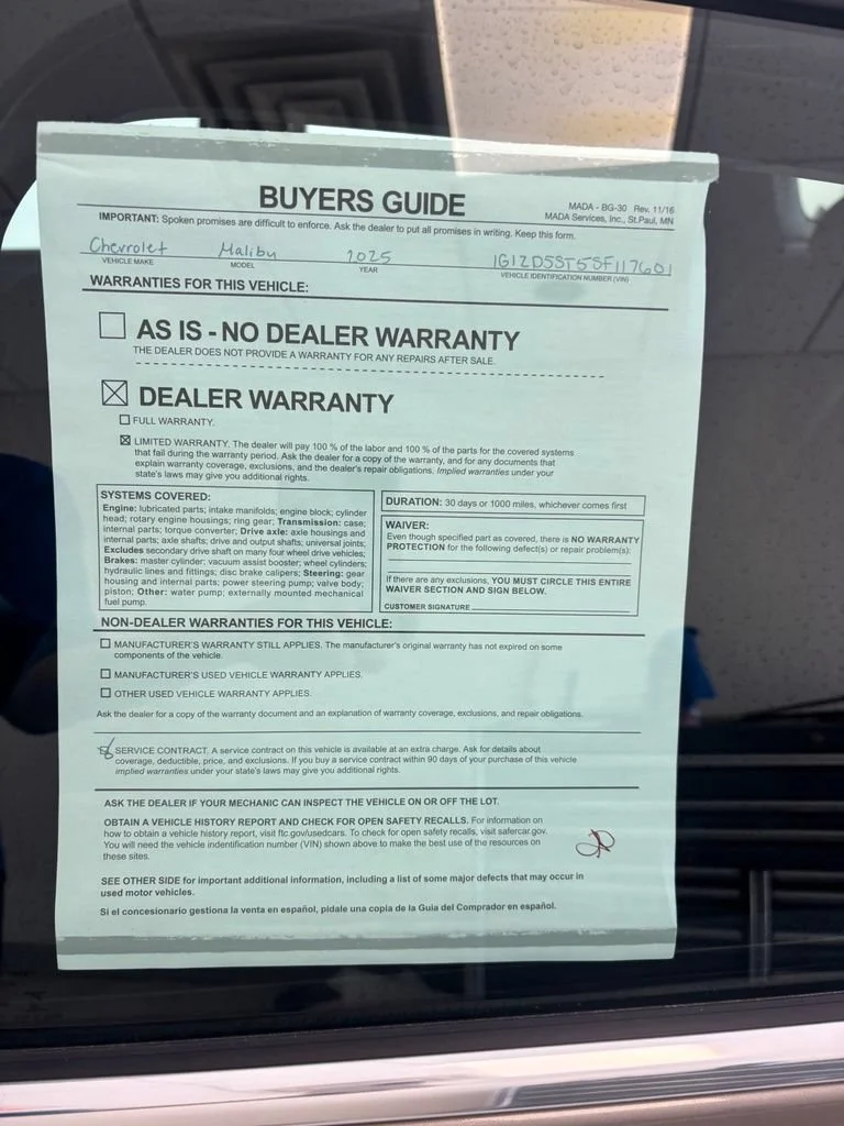 2025 Chevrolet Malibu 1LT - Photo 29