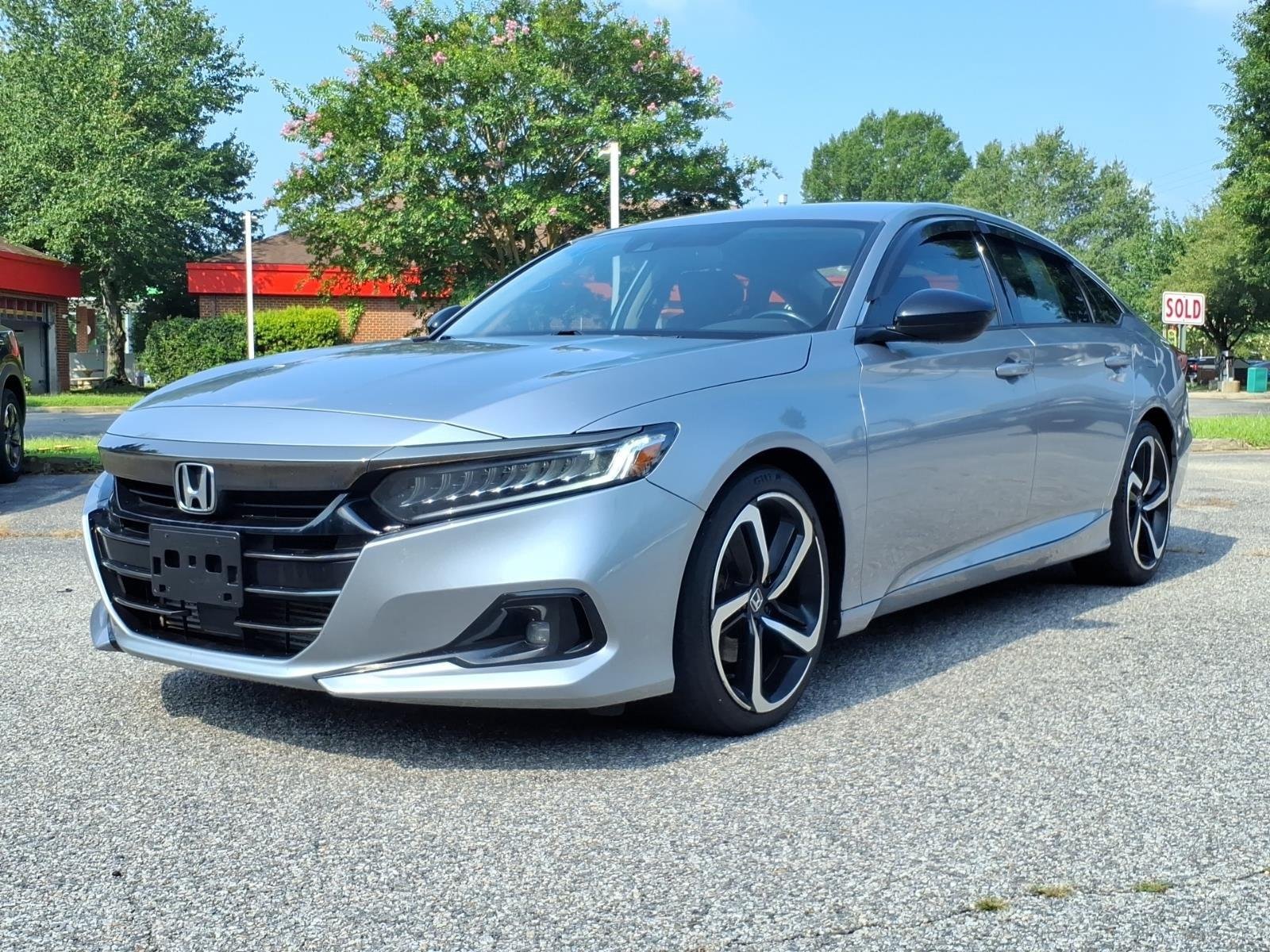 Used 2021 Lunar Silver Metallic Honda Sport SE image 1
