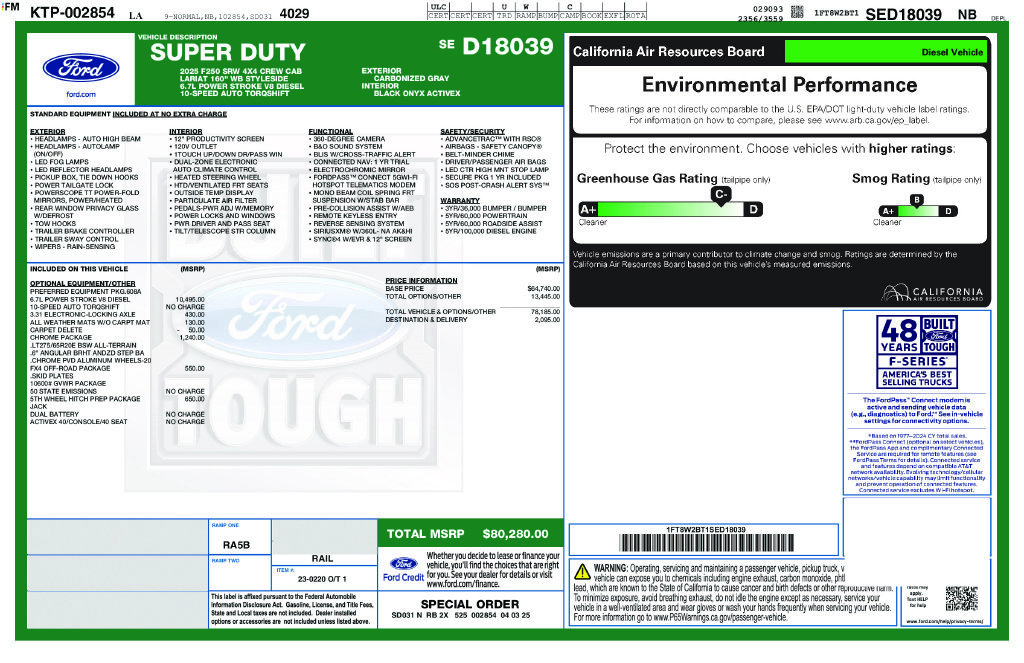 Used 2025 Gray Ford Lariat image 54