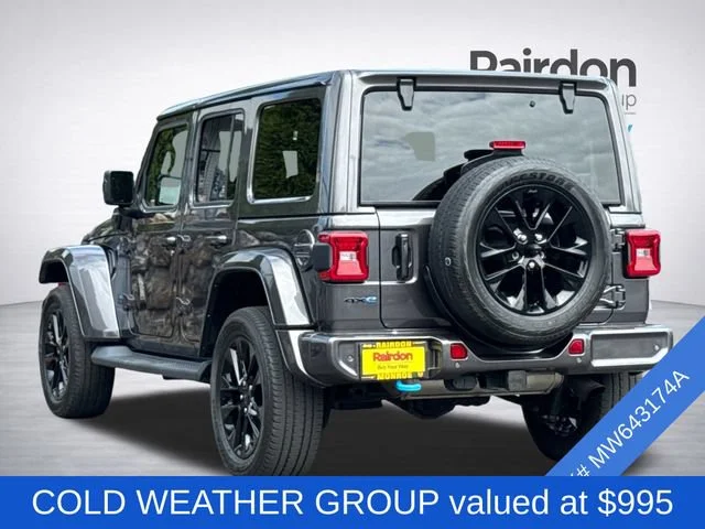 Used 2021 Granite Crystal Metallic Clearcoat Jeep Unlimited Sahara High Altitude 4xe image 4