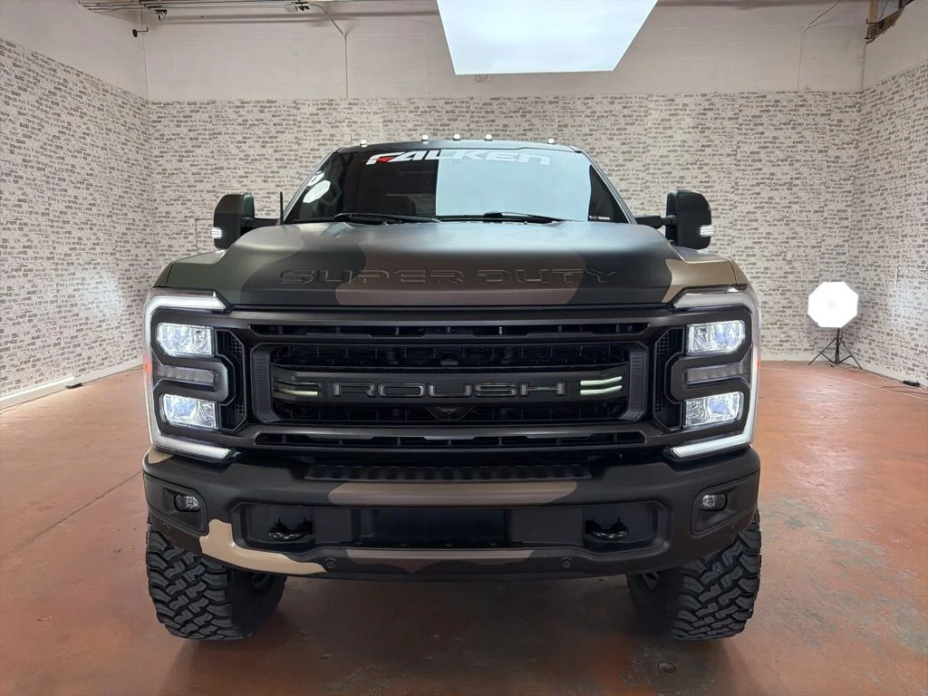 Used 2023 White Metallic / Camo Wrap Ford Lariat image 2