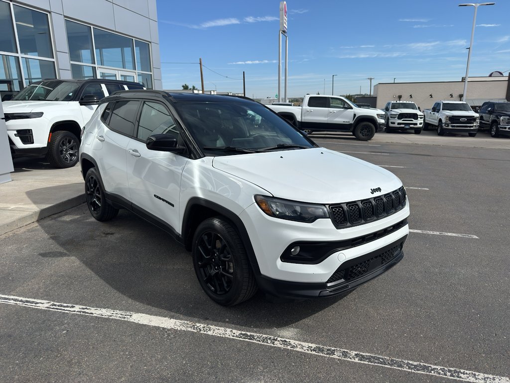 Used 2023 Bright White Clearcoat Jeep Altitude image 7
